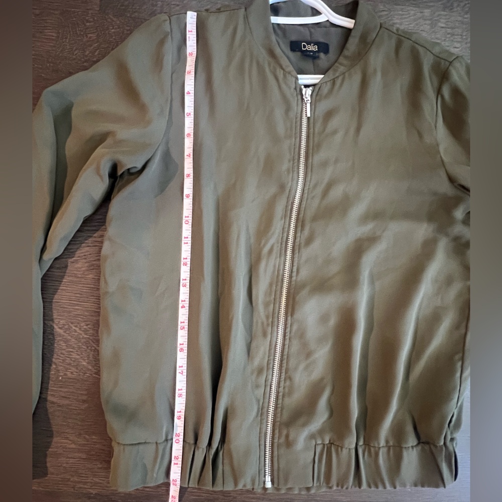 Dalia Forest Green Zip-Up Jacket - Picture 4 of 5